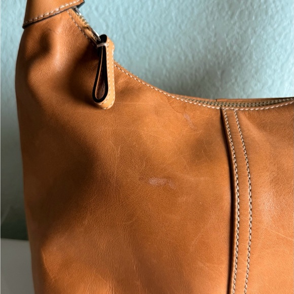 Coach Vintage Hobo Legacy Tan Leather Crossbody Handbag 9566 Shoulder Bag Y2K - Picture 6 of 12